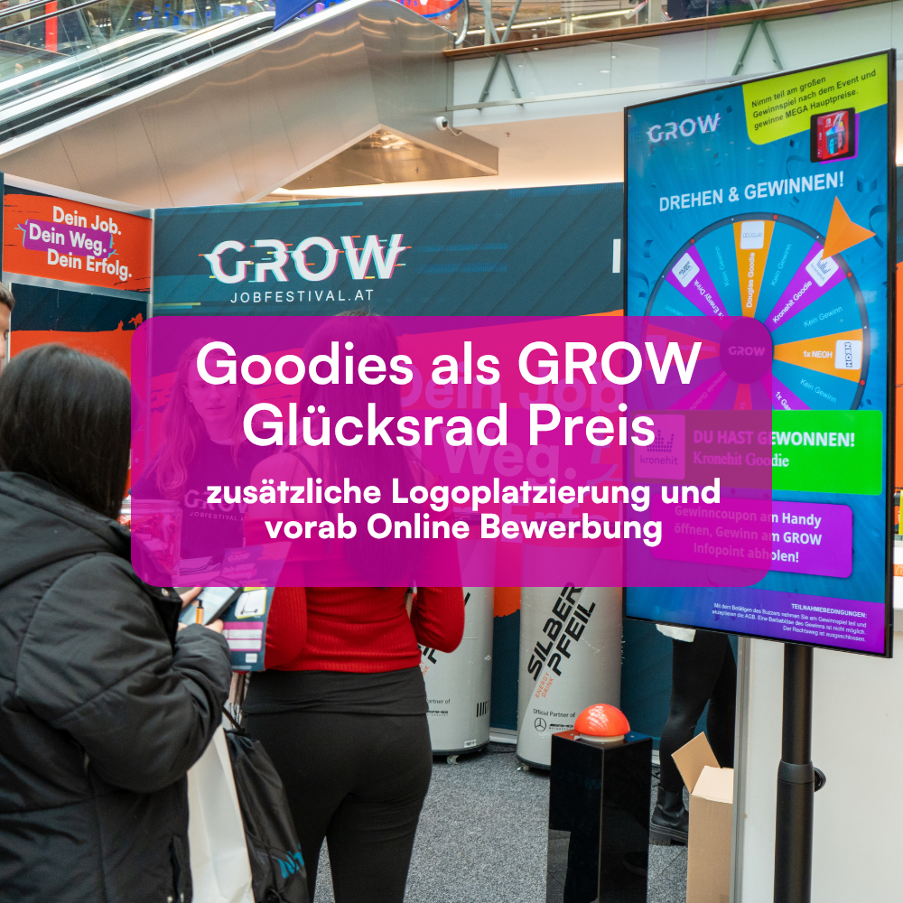 Goodies als GROW Glücksrad Preis