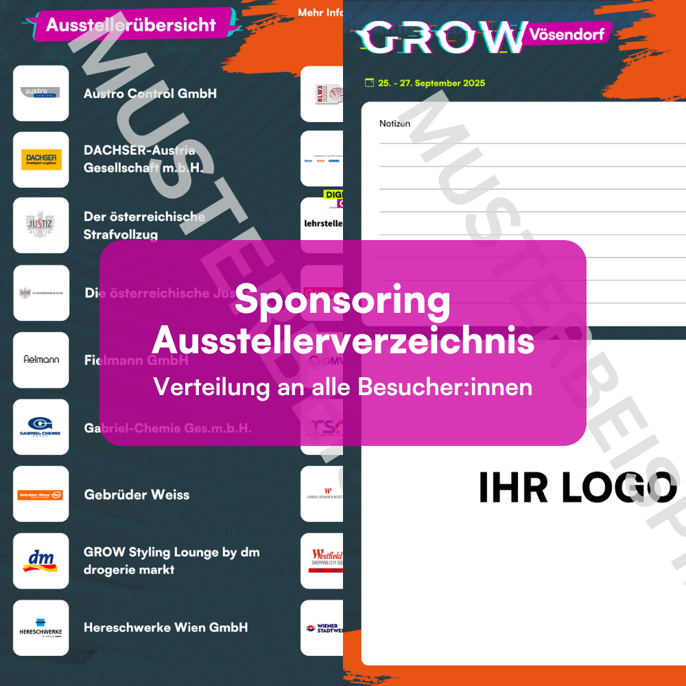 Inserat in der Ausstellerübersicht