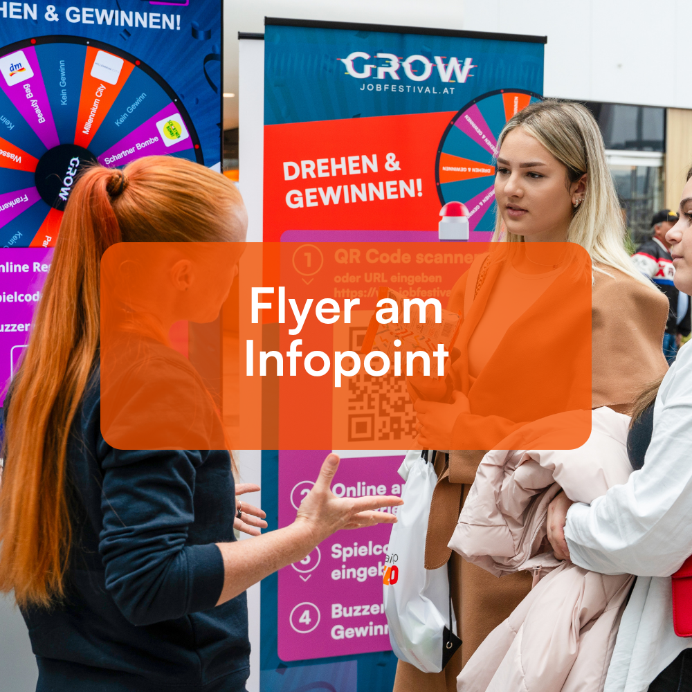 Flyer am Infopoint