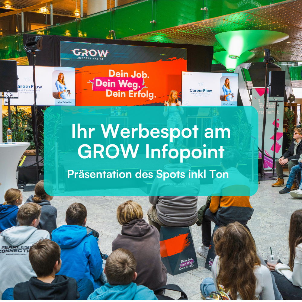 Ihr Werbespot am GROW Infopoint