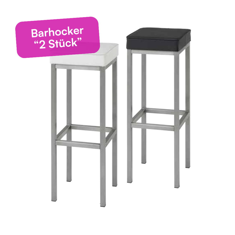 Miete 2 Stk. Barhocker "Elegance"