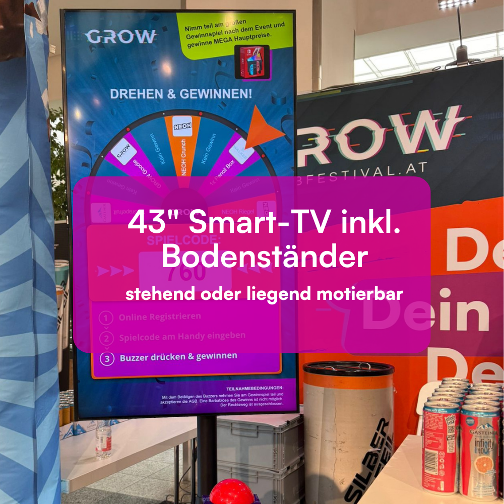 43" Smart-TV inkl. Bodenständer